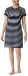 Schiesser Damen Kurzarm Baumwolle Modal Sleepshirt Bigshirt-Nightwear Nachthemd
