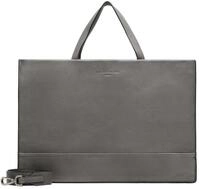 LIEBESKIND BERLIN Handtasche Schultertasche LOU 2 3D Leather Satchel Iron dunkelgrau
