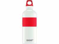 SIGG Color Your Day, 0.6 L, Trinkflasche, weiß/rot