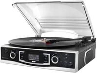 Soundmaster PL590SW Plattenspieler DAB+ Radio USB MP3 eingebaute Lautsprecher