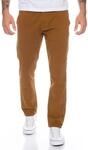 Rock Creek Herren Designer Chino Hose Regular Slim Chinohose, 34W / 34L, Camel