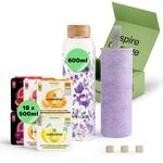 waterdrop&reg; Flasche aus Glas 600ml inkl. 18 zuckerfreie Drops - Geschenk f&uuml;r Frauen