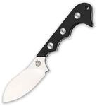 QSP Neckmuk, Neck Knife Halsmesser mit FullTang Klinge aus D2, G10 Griff,