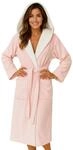 Morgenstern Bademantel Damen mit Kapuze 100% Baumwolle Frottee OEKO-TEX&reg;