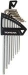 Topeak Torxschl&uuml;ssel Torx Wrench Set, Silver, T7/T9/T10/T15/T20/T25/T27/T30,