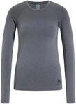 Odlo Damen Funktionsunterw&auml;sche Langarm Shirt PERFORMANCE LIGHT, grey melange, XL