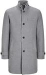 JACK & JONES Male Mantel Mantel | Regular Fit, Einfarbig, Langarm, Lang, Casual,