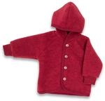 Engel Natur Kinder Fleece Hoodie Jacke, jaspis Melange, EU 74-80