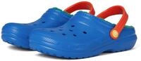 Crocs Unisex Kinder Classic Lined Clog K Clog, Blue Bolt/Multi, 30/31 EU
