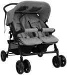 vidaXL Geschwisterwagen Klappbares Design Zwillingswagen Kinderwagen Baby Kinder