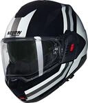 NOLAN Helmet N120-1 LINEO 348 XL, Black / White / Silver