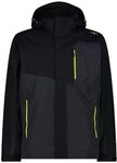 CMP, JACKET ZIP HOOD DETACHABLE INN.JACKET, 31Z1587D, Basic Black, 54, Man