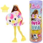 Barbie Cutie Reveal Puppe und Accessoires, Batik-Pinguin-Pl&uuml;schkost&uuml;m und 10