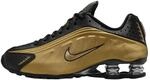 Nike Shox R4 Damen Schuhe (AR3565-005, Schwarz/Metallic-Silber/Metallic Gold),