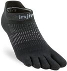 Injinji Damen Run Lightweight No-Show Toe Socks, Schwarz, M-L