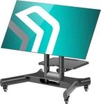 ONKRON TV St&auml;nder rollbar f&uuml;r 32-70 Zoll Fernseher, max Belastung bis 45 kg, TV