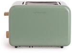 CREATE/TOAST RETRO/Toaster Salbeigr&uuml;n / 6 Leistungsstufen, Kr&uuml;melschublade,