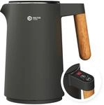 BALTER Edelstahl Wasserkocher mit Temperatureinstellung, 40&deg;C-100&deg;C, Doppelwand,
