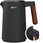 BALTER Edelstahl Wasserkocher mit Temperatureinstellung, 40&deg;C-100&deg;C, Doppelwand,
