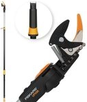 Fiskars Bypass Teleskop-Schneidgiraffe f&uuml;r frische &Auml;ste und Zweige,