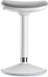 Wiltec Sitz- & Stehhocker grau, Drehhocker h&ouml;henverstellbar bis 82 cm, Polsterhocker
