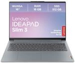 Lenovo IdeaPad Slim 3 Laptop | 16" WUXGA Display | AMD Ryzen 5 | AMD Radeon Grafik 