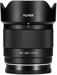 VILTROX 35mm f1.7 E, AF 35mm F1.7 E Mount Objektiv f&uuml;r Sony E, Auto Fcous APS-C
