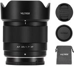 VILTROX APS-C AF 35mm F1.7 Objektiv f&uuml;r Fuji X Mount, Autofokus-Festbrennweite