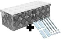 Edelstahlhaus Truckbox D024 + inkl. Montagesatz MON301 Deichselbox, Werkzeugbox, Alu