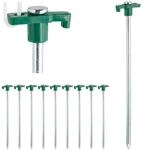 Relaxdays Felsbodenhering 10er Set, Erdanker f&uuml;r Harte B&ouml;den, 25 cm, Bodenanker,