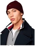 Tommy Hilfiger Beanie Pima Cotton Bordeaux One Size