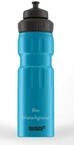Sigg Alutrinkflasche 'WMB Sport Touch' - 0,75 L (blau, mit Namensgravur, 0.75 Liter)