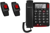 amplicomms BigTel 50 Alarm Plus Notrufarmband Duo dunkelgrau