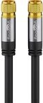 Goobay 70672 Antennenkabel 5m / F Stecker auf F Stecker / SAT Kabel 135 dB