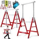 MASKO&reg; Teleskop-Arbeitsbock Untergestell 2-er Set | Klappbock max....