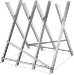Relaxdays S&auml;gebock f&uuml;r Kettens&auml;gen, klappbar, bis 150 kg, Holzs&auml;gebock, Holz