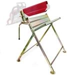 Wiltec S&auml;gebock verzinkt klappbar, 88x71x96 cm, mit Kettens&auml;genhalter und