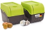 Novaliv Kartoffel Aufbewahrungsbox | 2x gro&szlig; 9L | GR&Uuml;N | Kartoffelbox | Gem&uuml;sebox