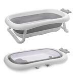 Lorelli Babybadewanne Royal 83 cm faltbar, Kanalabdeckung, stabile Beine grau