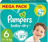 Pampers Baby Dry Gr&ouml;&szlig;e 6, 87 Windeln (13-18 kg)