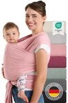 Laleni Tragetuch Baby neugeboren bis 15 kg aus weicher Baumwolle - Babytrage