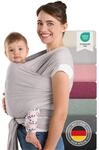 Laleni Tragetuch Baby neugeboren bis 15 kg aus weicher Baumwolle - Babytrage