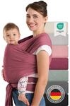 Laleni Tragetuch Baby neugeboren bis 15 kg aus weicher Baumwolle - Babytrage