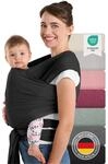 Laleni Tragetuch Baby neugeboren bis 15 kg aus weicher Baumwolle - Babytrage