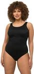 Ulla Popken Damen gro&szlig;e Gr&ouml;&szlig;en &Uuml;bergr&ouml;&szlig;en Plus Size Badeanzug, extraweiches