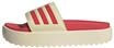 adidas Damen Adilette Platform Slides, warm vanilla/semi lucid red/semi lucid red, 37