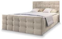Masseno Boxspringbett Amon 140x200 cm Komplett-Set mit Matratze und Topper,