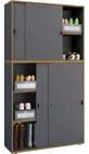 VCM Holz B&uuml;roschrank Ordner Aktenschrank B&uuml;rom&ouml;bel Schrank Salia 5-Fach...