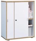 VCM B&uuml;roschrank mit 2 F&auml;chern | moderner Aktenschrank mit Schiebet&uuml;ren |...