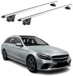 OMAC Dachtr&auml;ger f&uuml;r Mercedes C Klasse S205 2014-2021 Aluminium Grau